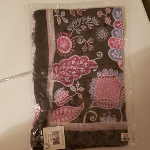 NWT Vera Bradley Soft Fringe Scarf Alpine Floral